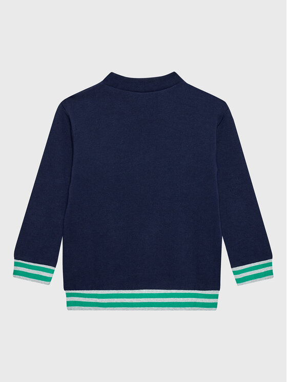 United Colors Of Benetton United Colors Of Benetton Felpa 3J68G104C Blu scuro Regular Fit
