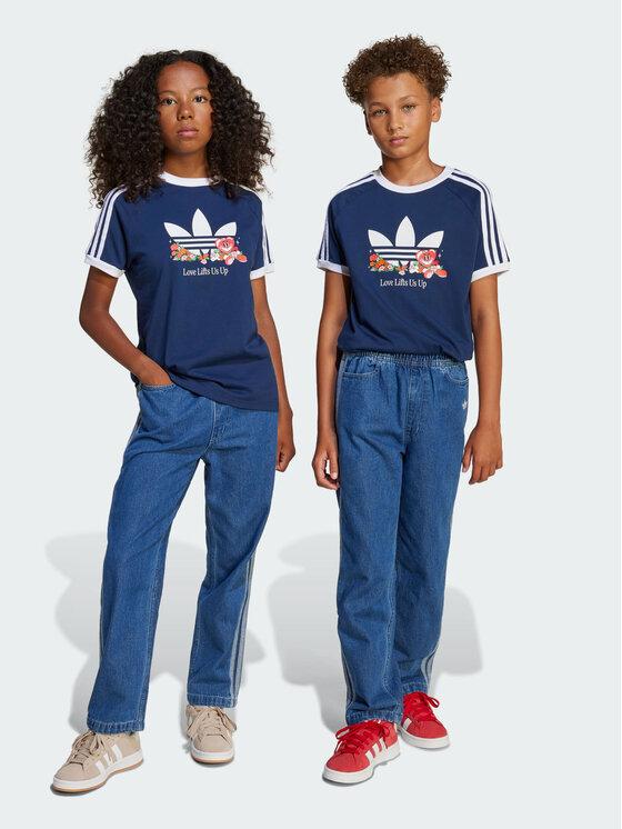 adidas adidas Jeansy 139375 Błękitny Loose Fit