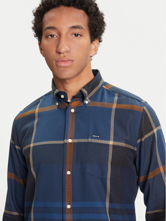 Barbour Barbour Srajca Dunoon MSH4980TN54 Mornarsko modra Regular Fit