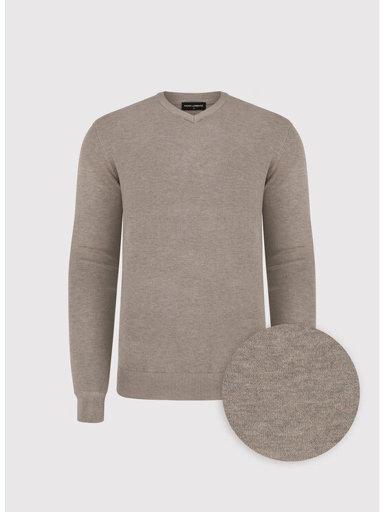 Pako Lorente Pako Lorente Sweter P25WN-2X-034 Brązowy Classic Fit