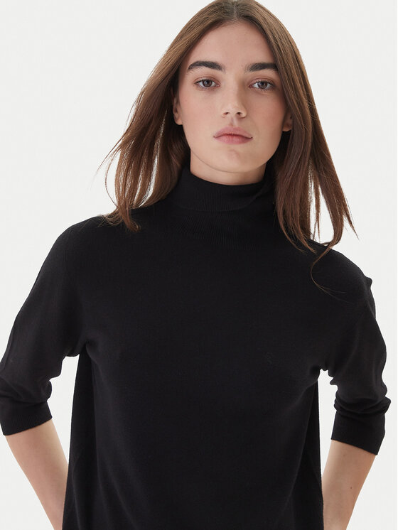 Kontatto Kontatto Rollkragenpullover 3M0823C Schwarz Regular Fit