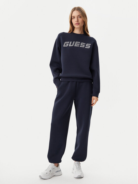 Guess Guess Majica dugih rukava V4BQ15 K7UW2 Tamnoplava Regular Fit
