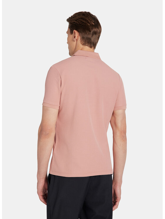 Pako Lorente Pako Lorente Polo P25WF-TX-004 Różowy Classic Fit