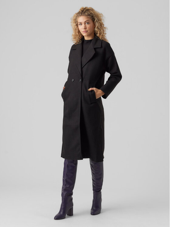 Vero Moda Prechodný kabát Spencer 10267449 Čierna Regular Fit