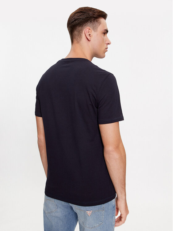 Guess Guess T-Shirt M4RI30 J1314 Dunkelblau Slim Fit