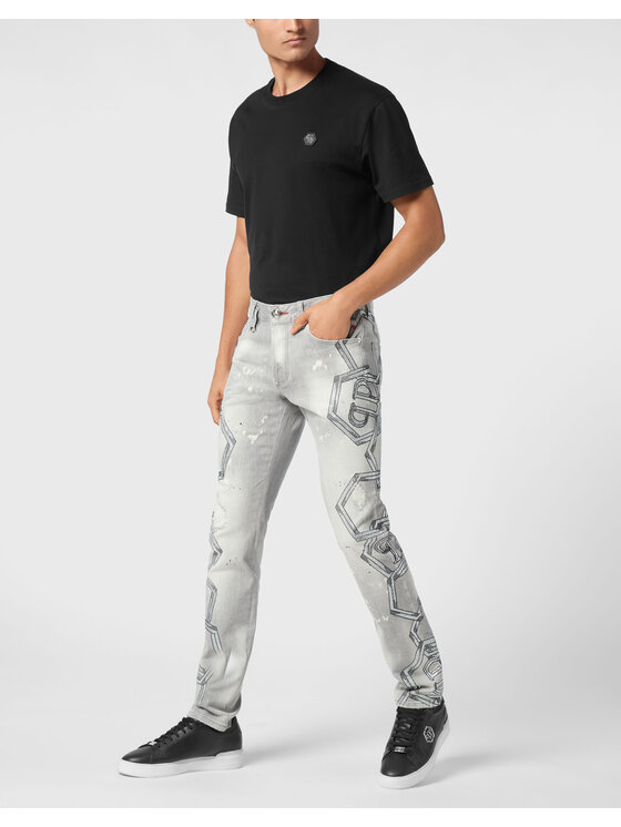 PHILIPP PLEIN PHILIPP PLEIN Jeans 21111 Grigio Straight Leg