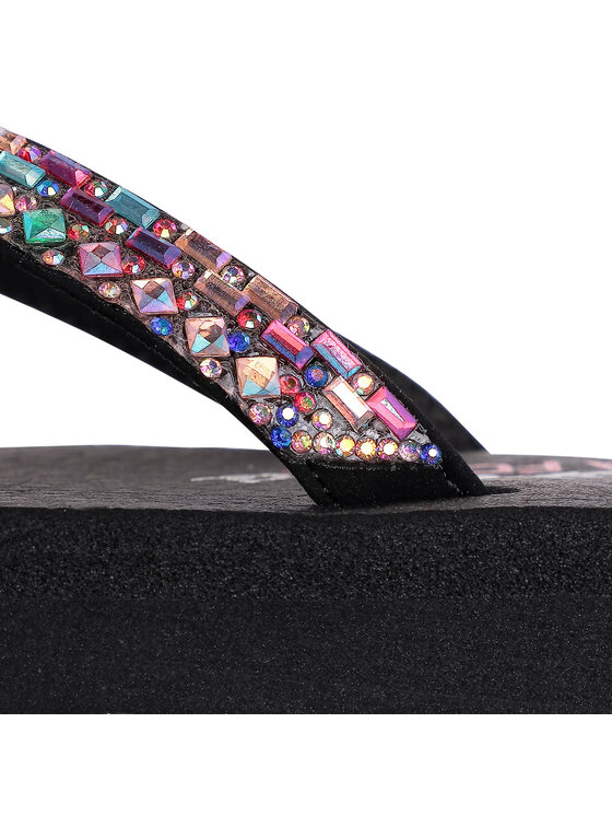 Skechers Skechers Σαγιονάρες Shine Away 32918/BKMT Μαύρο