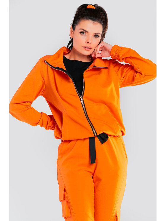 Infinite You Infinite You Bluza M246 Pomarańczowy Basic Fit