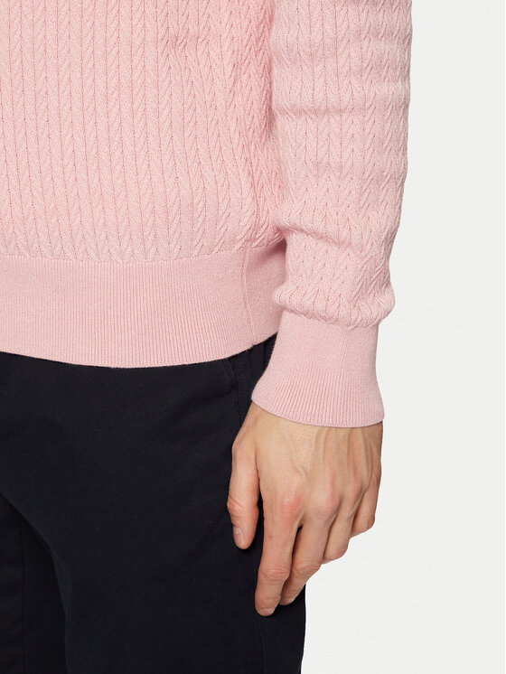 Tommy Hilfiger Tommy Hilfiger Пуловер MW0MW37400 Розов Slim Fit