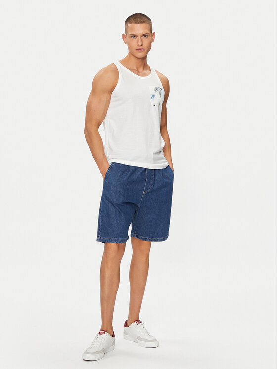 Jack & Jones Jack & Jones Pantaloni scurți de blugi Tony 12250090 Albastru Loose Fit