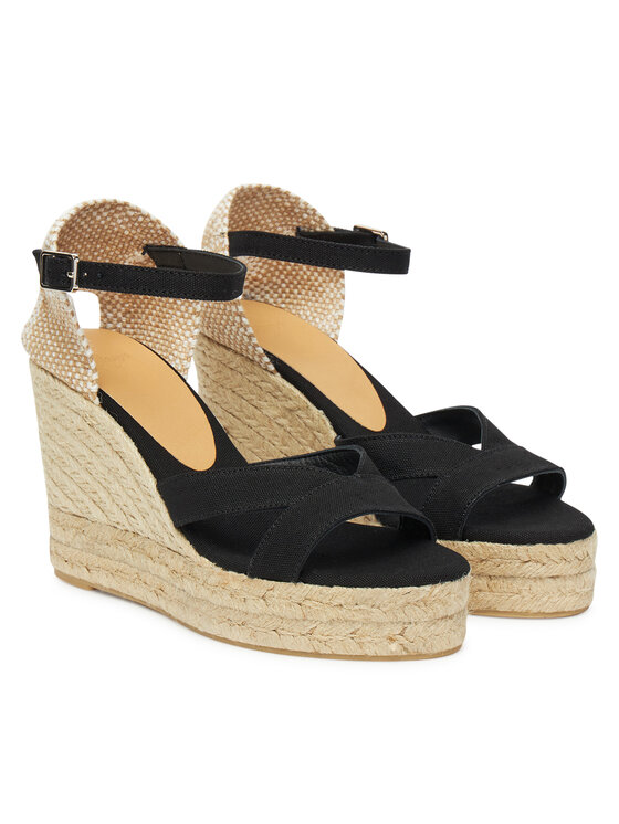 Castañer Castañer Espadryle Bruna/8ED/001025761 Czarny
