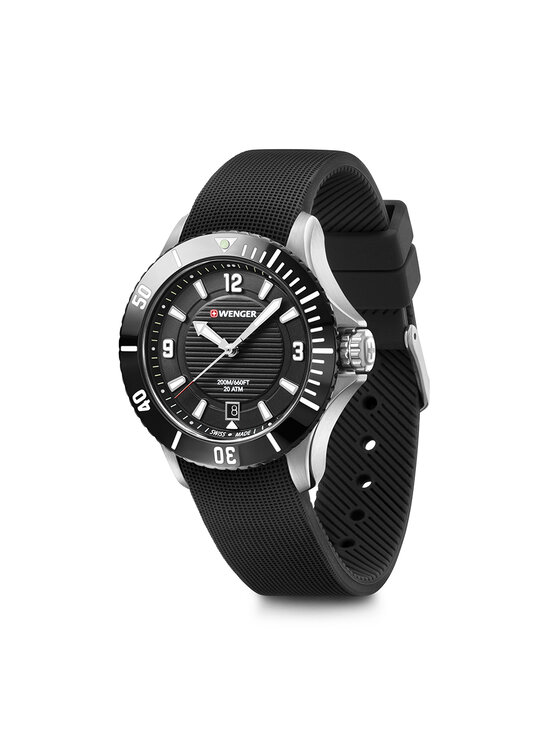 Wenger Wenger Zegarek 01.0621.110 Czarny
