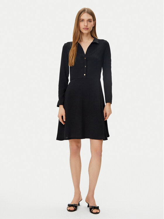 Morgan Morgan Rochie tip cămașă 251-RBREST Negru Regular Fit