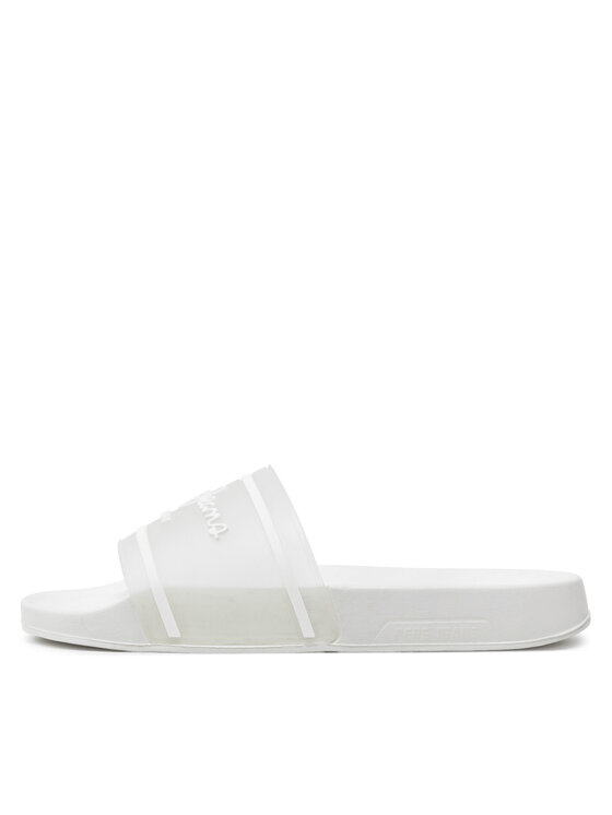 Pepe Jeans Pepe Jeans Pantoletten Slider Translucent W PLS70147 Weiß