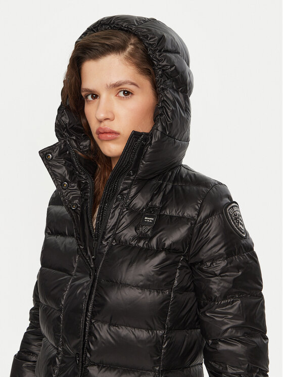Blauer Blauer Pūkinė striukė 24WBLDK03040 Juoda Regular Fit