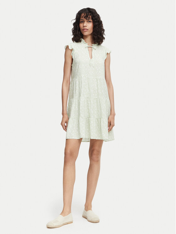 Vero Moda Vero Moda Vasaras kleita Alba 10342656 Gaiši zaļa Regular Fit