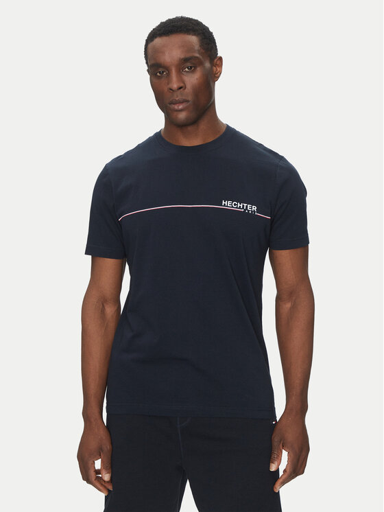 Hechter Paris Hechter Paris T-Shirt 75008 151919 Tmavomodrá Regular Fit