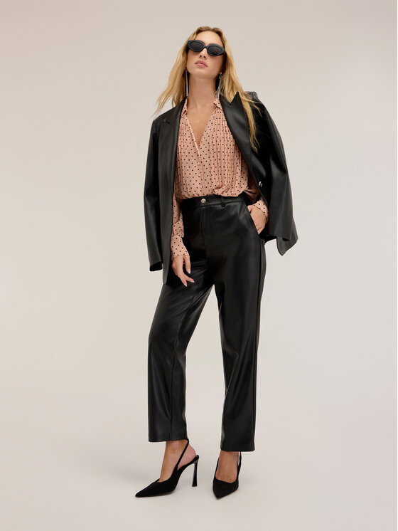 Motivi Motivi Pantaloni di tessuto P300Q004814N033 Nero Regular Fit