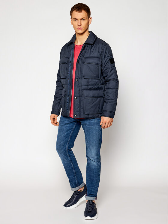 Tommy Hilfiger Tommy Hilfiger Giacca di transizione Quilted Airfield MW0MW14880 Blu scuro Regular Fit