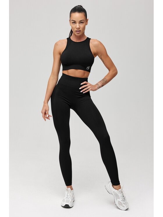 ROUGH RADICAL ROUGH RADICAL Legginsy SEAMLESS LINEA Czarny Slim Fit