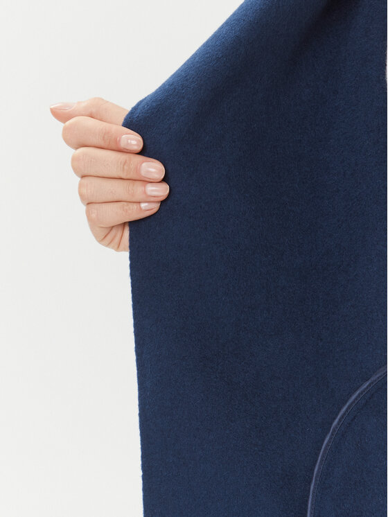 Luisa Spagnoli Luisa Spagnoli Palton de lână Sballo 540243 Bleumarin Regular Fit