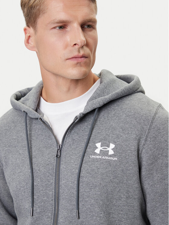 Under Armour Under Armour Суитшърт UA Essential Fleece FZ Hood 1373881 Сив Regular Fit