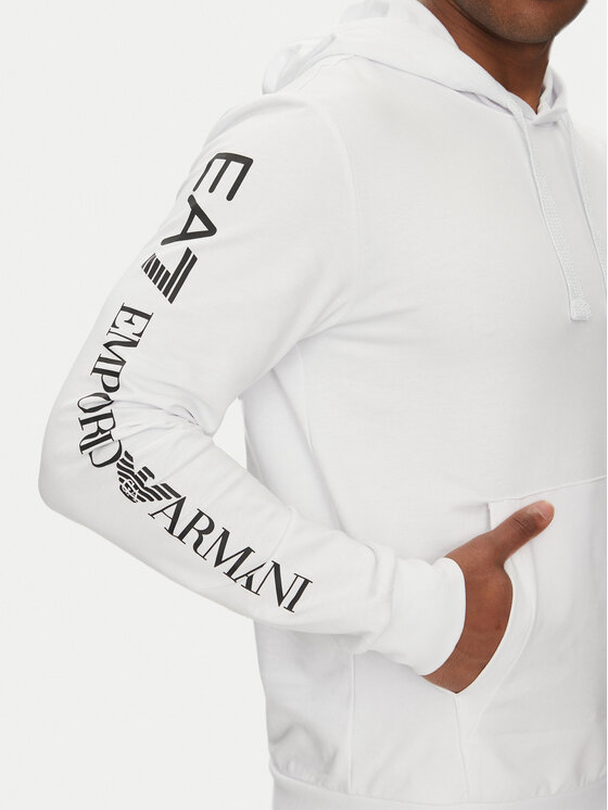 EA7 Emporio Armani EA7 Emporio Armani Mikina 7M000569 AF13512 M0003 Bílá Regular Fit