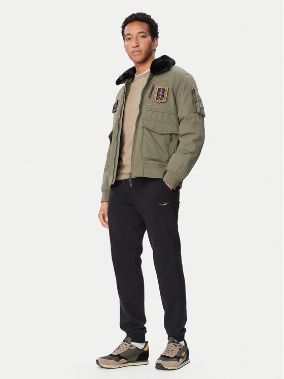 Aeronautica Militare Aeronautica Militare Долнище анцуг 262PF1008UF00662 Черен Regular Fit