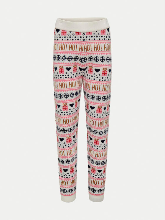 Kids ONLY Kids ONLY Pantaloni in maglia Xmas 15331243 Multicolore Slim Fit