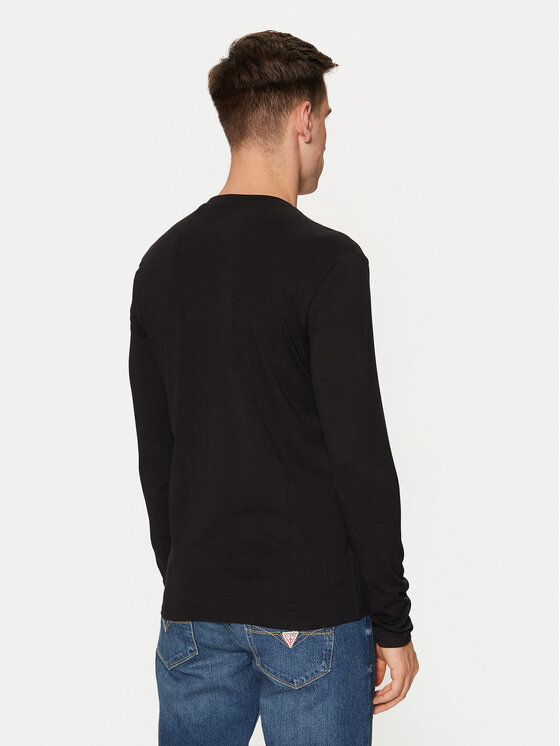 Guess Guess S dlouhým rukávem M2YI08 J1314 Černá Slim Fit