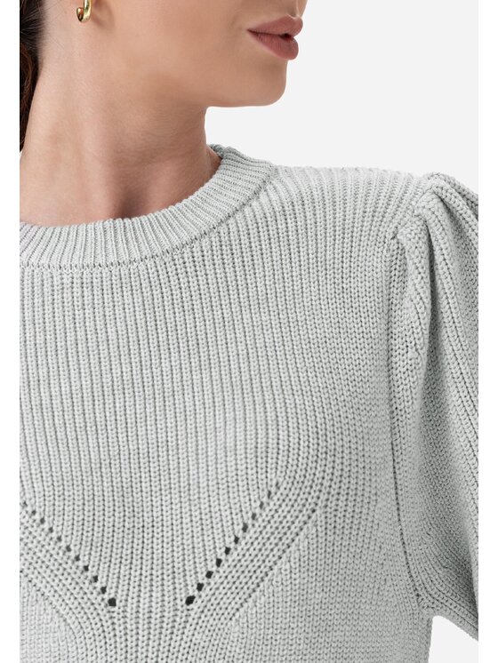 LAURELLA LAURELLA Sweter 6TU048 Szary Regular Fit