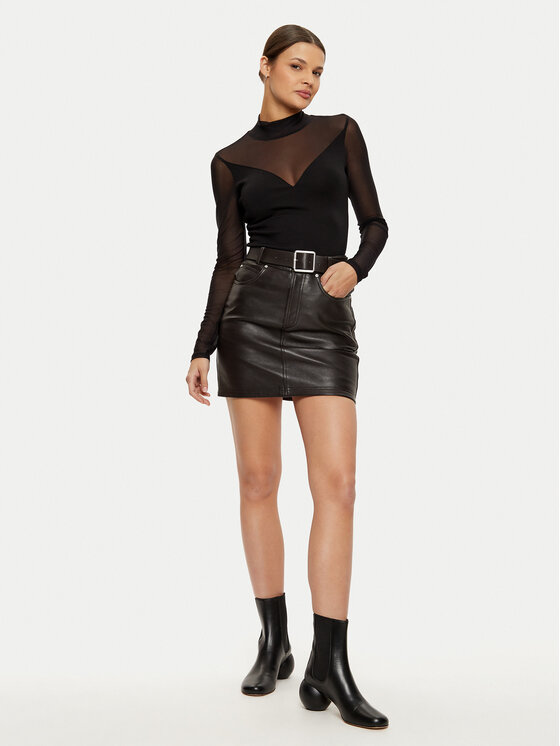 Morgan Morgan Blúzka 242-TIMARA Čierna Slim Fit