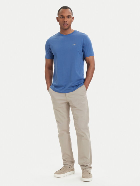 Gant Gant T-Shirt Shield  2003184 Μπλε Regular Fit