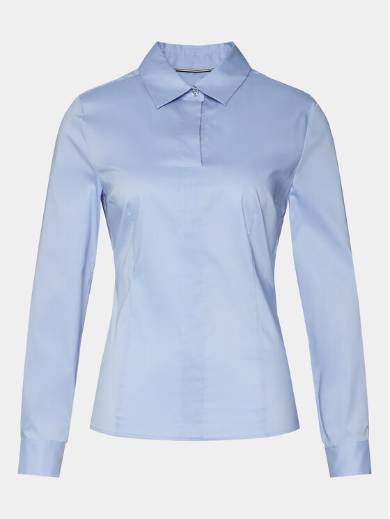 BOSS Boss Srajca Bashinah 50499433 Modra Slim Fit