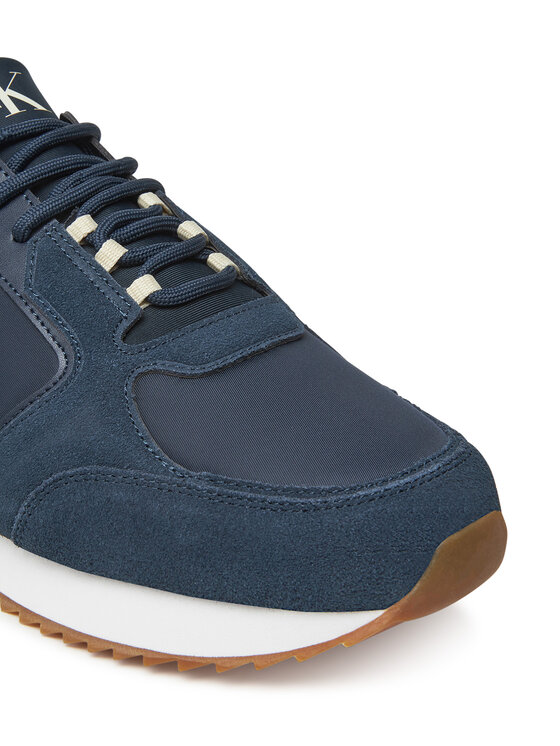 Calvin Klein Jeans Calvin Klein Jeans Sneakersy Retro Runner Sock Lace Up Ny-Su YM0YM01326 Granatowy