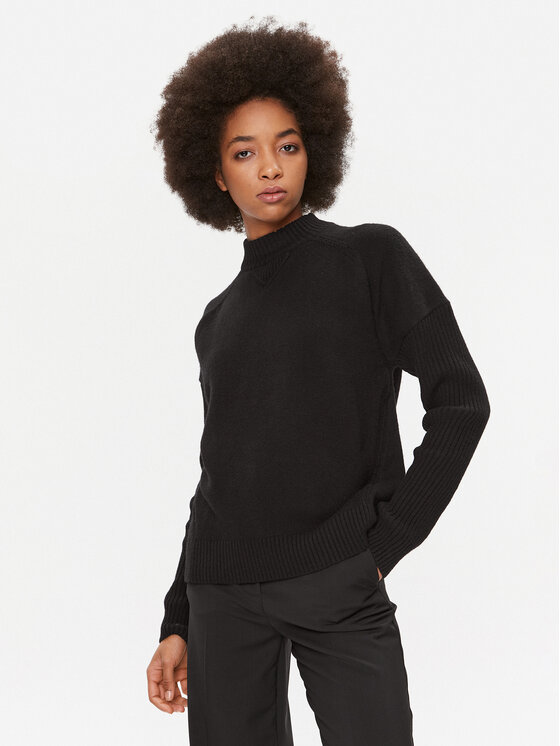 BOSS Boss Пуловер Foltin 50501575 Черен Relaxed Fit