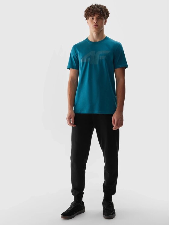 4F 4F Tričko 4FWSS24TTSHM1155-46S Zelená Regular Fit