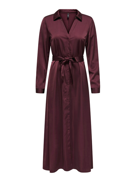 ONLY ONLY Haljina košulja Mika 15361725 Tamnocrvena Regular Fit