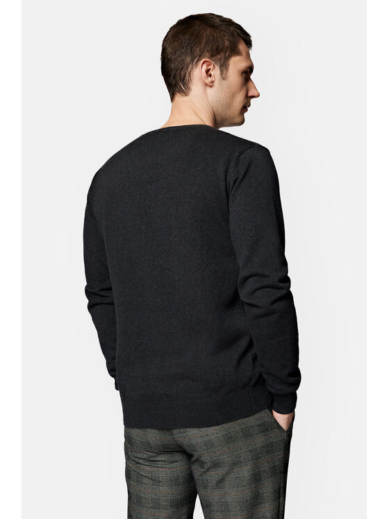 Lancerto Lancerto Sweter Anthony SW073223000045 Szary Regular Fit