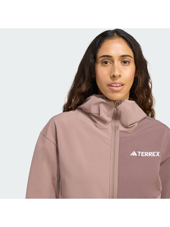 adidas adidas Kurtka hardshell 135267 Brązowy Regular Fit