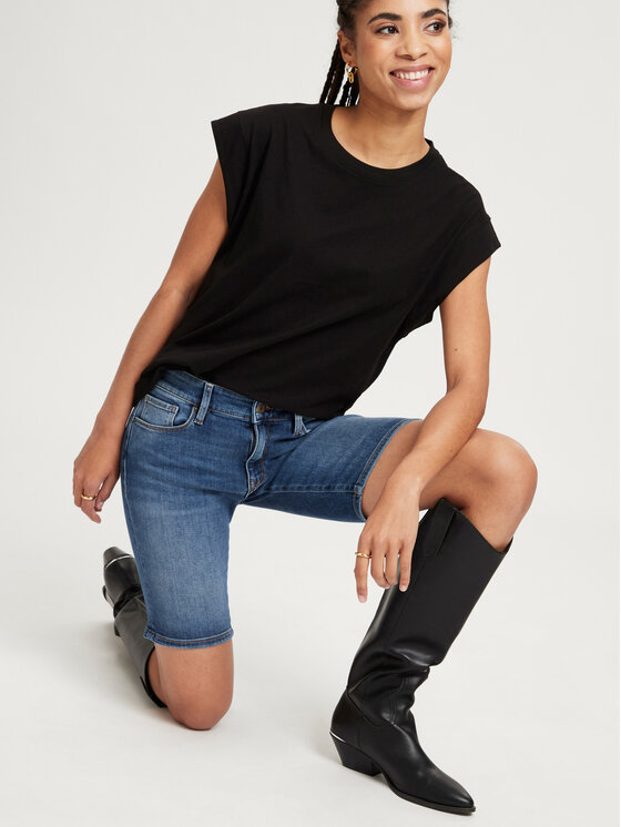 Cross Jeans Cross Jeans Szorty jeansowe P 528-006 Niebieski