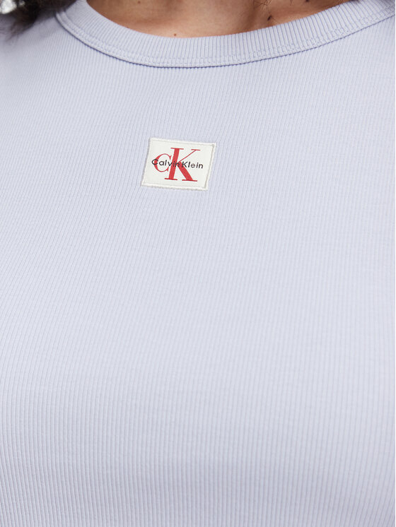 Calvin Klein Jeans Calvin Klein Jeans Marškinėliai LV047C201G Šviesiai mėlyna Slim Fit