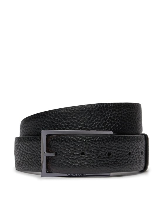 Calvin Klein Pánsky opasok Adj/Rev Slim Frame Pb 35Mm K50K511360 Čierna