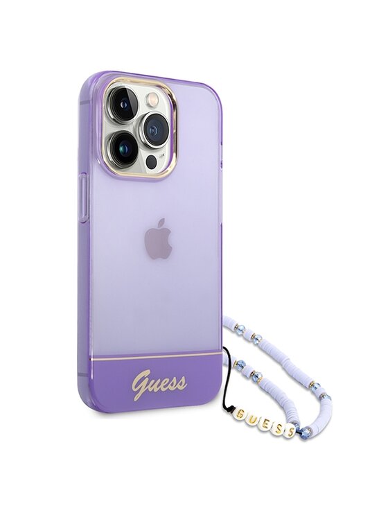 Guess Guess Etui na telefon iPhone 14 Pro Max Fioletowy
