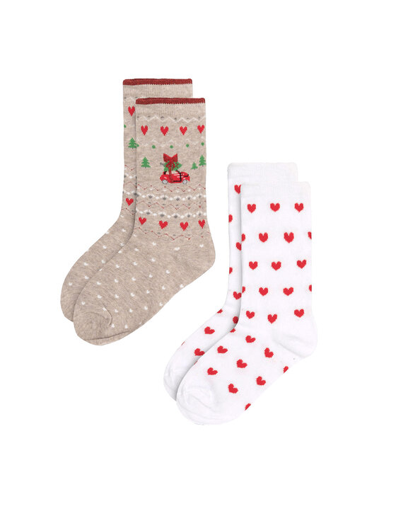 Jenny Fairy Jenny Fairy Set di 2 paia di calzini lunghi da donna 4WB-004-AW23 (2-pack) Multicolore