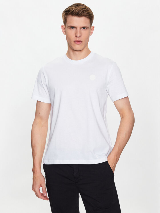 Trussardi Trussardi Tricou 52T00735 Alb Regular Fit