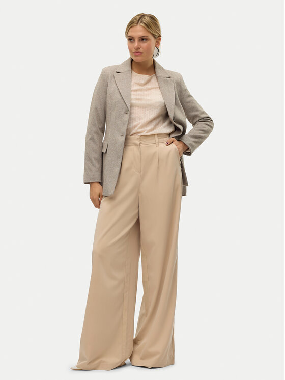 Vero Moda Vero Moda Marynarka Kawi 10319661 Beżowy Regular Fit