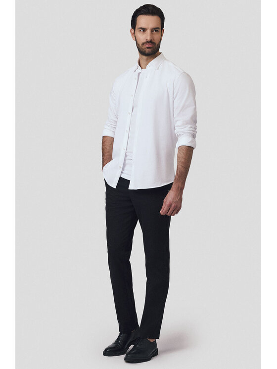 Lancerto Lancerto Chinosy Mikkeli SP082125000007 Czarny Regular Fit