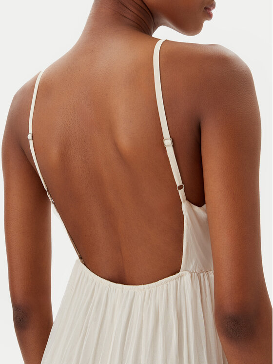 Haveone Haveone Sukienka letnia AFF-N011 Écru Loose Fit