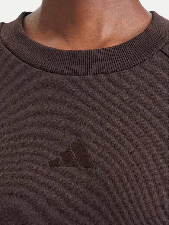 adidas adidas Bluza Adidas Kit 3-Stripes KW7702 Brązowy Loose Fit